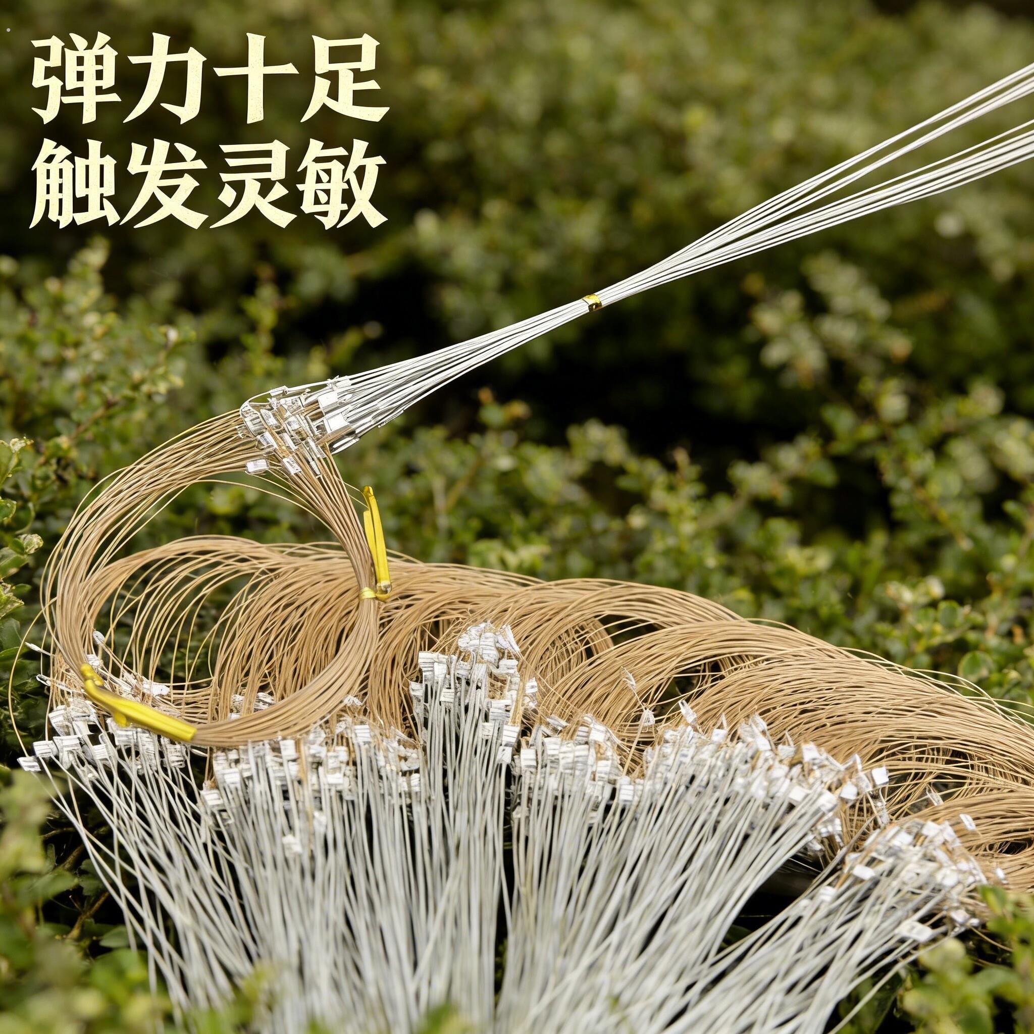 新型套绳加粗耐磨脚套圈狂扯不断野生鸡户外螃蟹线套灵敏鸽子尼龙