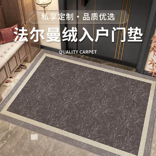 入户门地垫门垫进门口玄关高级感防滑可裁剪免洗家用厚脚垫子地毯