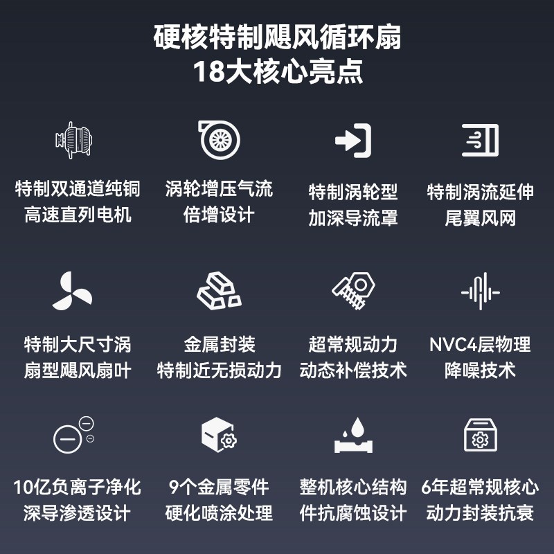 宫菱2025新款空气循环扇静音立式节能落地扇大风量电风扇卧室