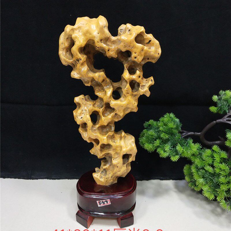 包邮小型太湖石摆件奇石观赏石家居收藏礼品天然原石镇宅石玲珑石