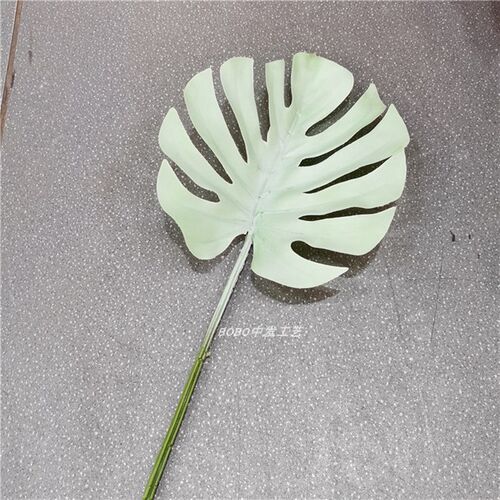 手感龟背叶春雨叶芭蕉鸟巢叶龙骨叶扇葵叶墙壁吊顶装饰人造景观