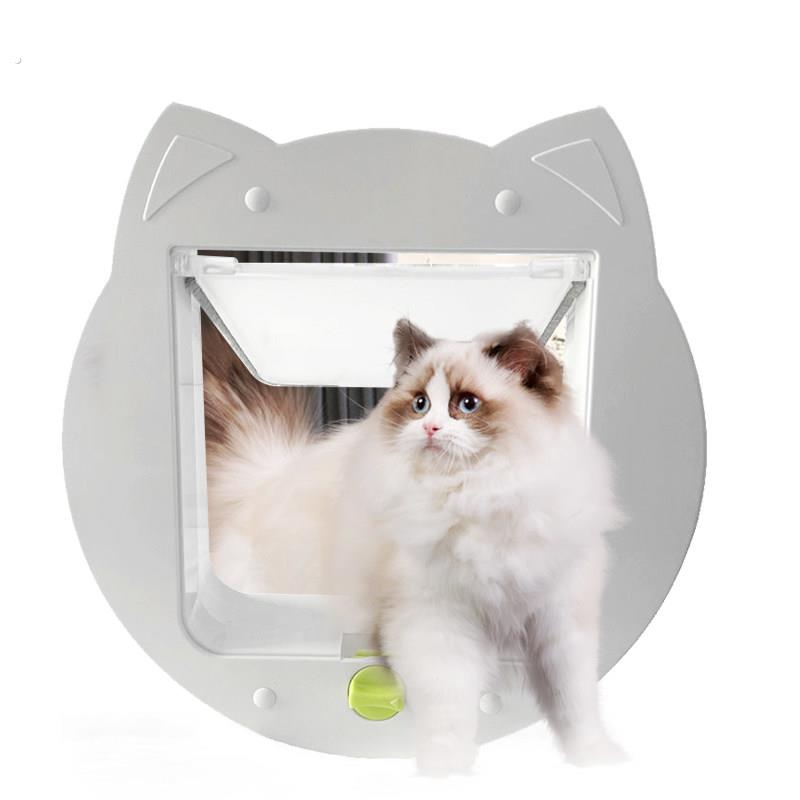 猫门洞宠物自由出入门狗狗进出小门猫咪房间留门木门纱窗上门安装