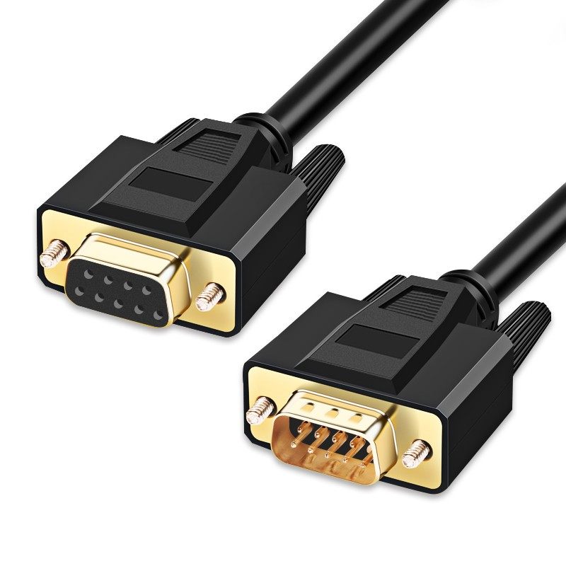 rs232串口线com口db九9针公对公/公对母/母对母直连交叉连接10米5