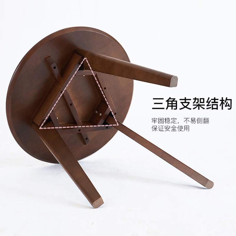 全实木小圆桌茶几洽谈桌休闲喝茶阅读桌阳台茶桌椅组合圆形小桌子