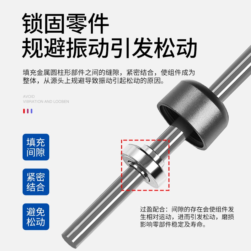 艾力克603/609/620/638/648/680螺纹厌氧胶耐高温防水防松圆柱零