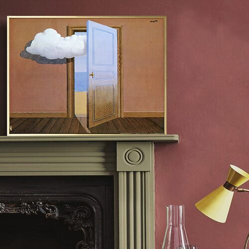 画装饰挂画马格利特Magritte小众画 比利时艺术家超现实主义画