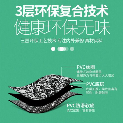 汽车脚垫四季通用丝圈防滑耐磨地垫单片主驾驶可自由裁剪脚踏垫子
