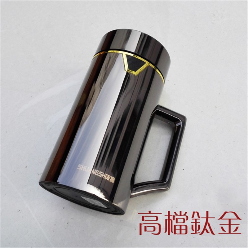 高端男女钛金不锈钢水杯车载杯保温杯泡茶礼品带过滤网商务送领导