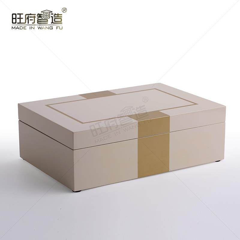 旺府智造新中式美式北欧样板房酒店创意家居摆件收纳首饰装饰品盒