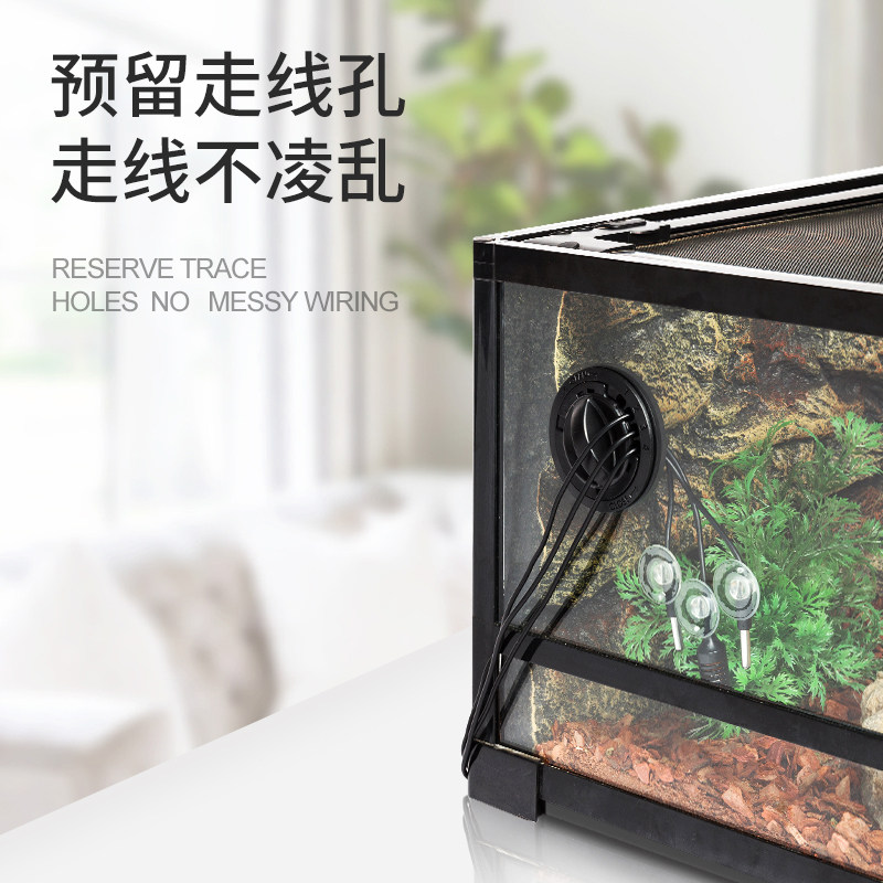 新派宠物reptizoo爬宠饲养箱变色龙蜥蜴玻璃爬缸陆乌龟角蛙爬虫箱