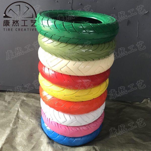 轮胎装饰工艺礼品摆饰轮胎创意改造茶几工艺礼品摆饰幼儿园装饰艺