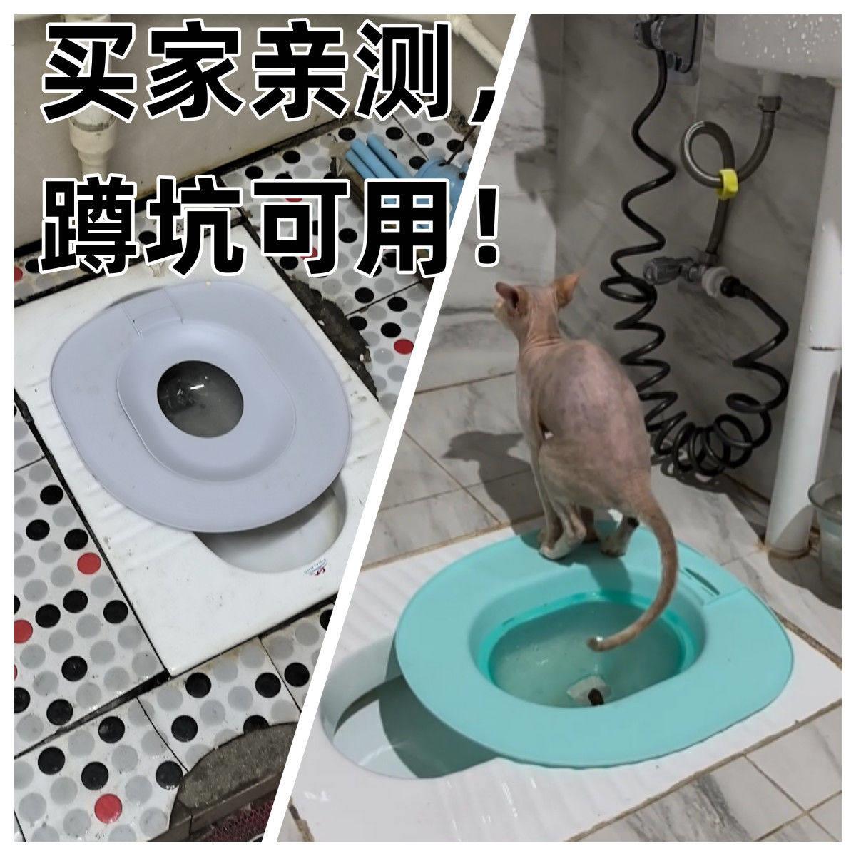 猫咪上厕所训练器猫马桶训练器特大号防臭防溅猫砂盆免冲洗猫厕所