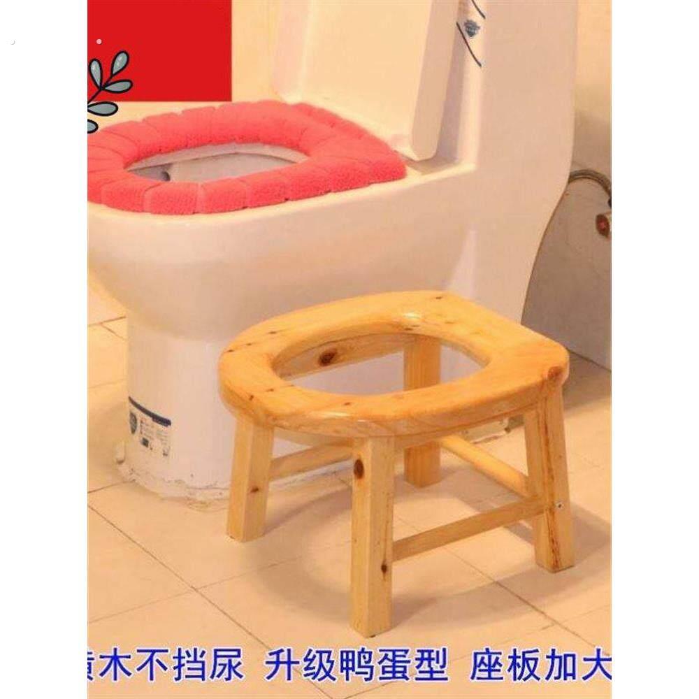 坐便器实木坐便凳老人孕妇坐便椅卫生间蹲坑改马桶凳移动大便凳子