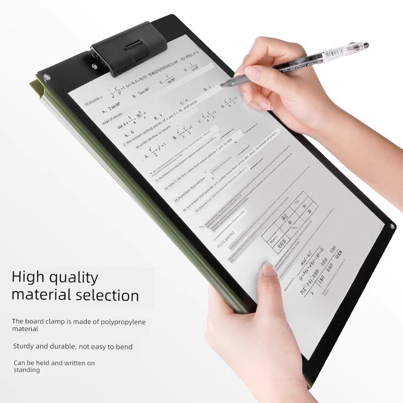 喜利多功能文件夹板夹夹板A4资料夹书写写字板横版书垫板高颜值