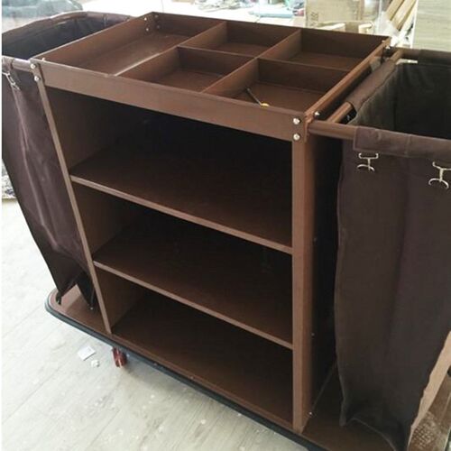 加厚双边客房布草车房口车酒店宾馆工作车清洁服务车整理车手推车