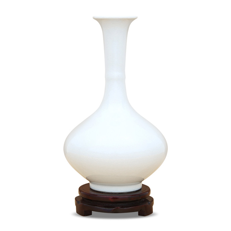景德镇陶瓷器花瓶摆件家居客厅插花办公室家里工艺品书柜装饰品