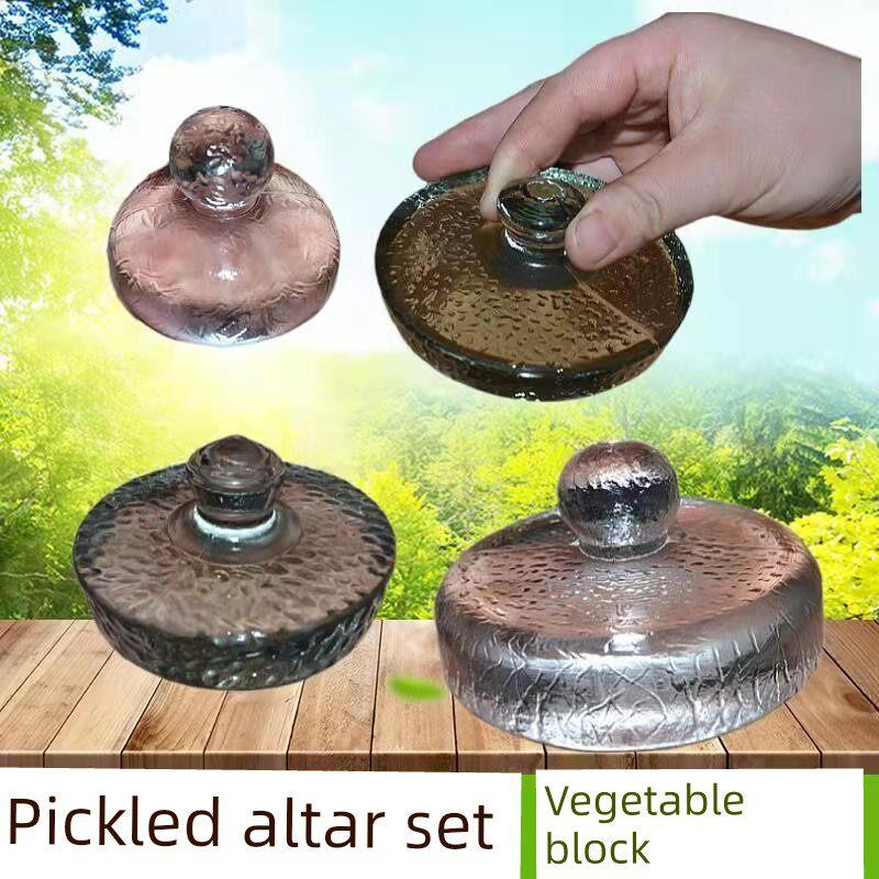 腌菜压菜神器玻璃材质家用咸菜酸菜压菜石厨房用品自制泡菜小菜用