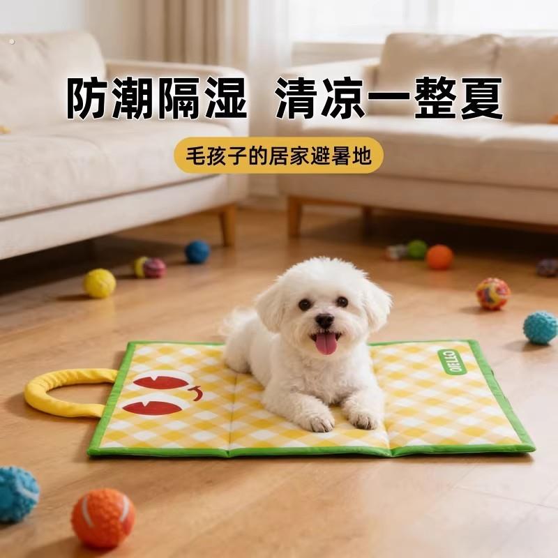 宠物冰垫夏季狗狗凉席猫窝狗窝四季通用防水睡觉垫子可机洗趴趴垫