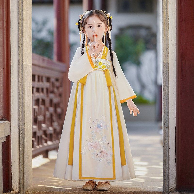 女童仙气汉服夏季可爱连衣裙改良唐装古代公主裙中国风民族童装夏