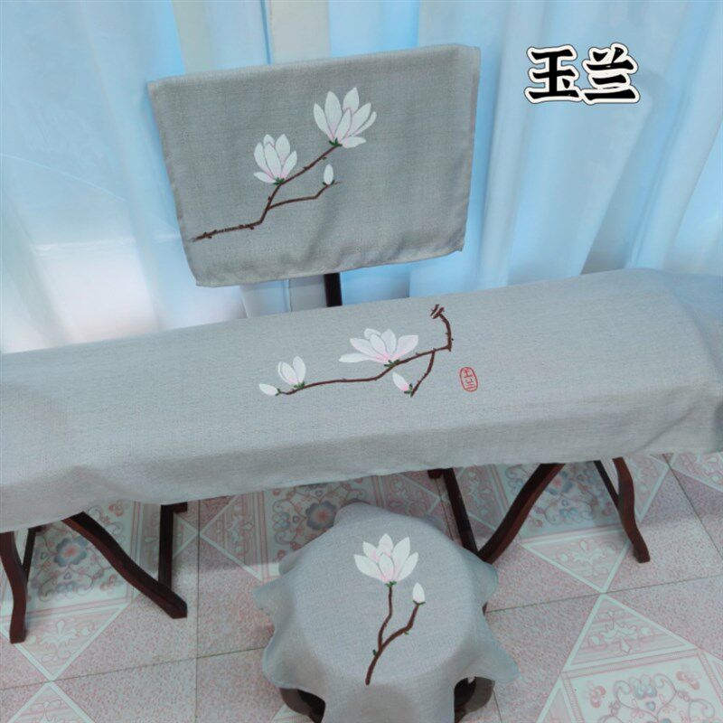手绘古风古筝罩素雅古典古筝盖布防尘罩163通用古筝盖布古琴盖布