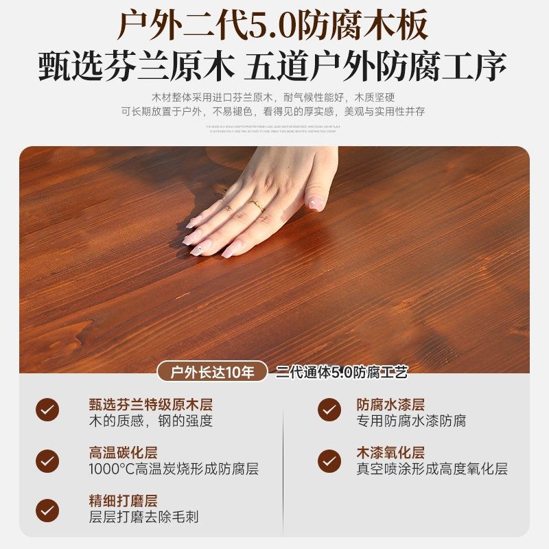 定制吧台长桌纯实木书桌桌面台面板木头原木茶吧阳台家用桌子木板