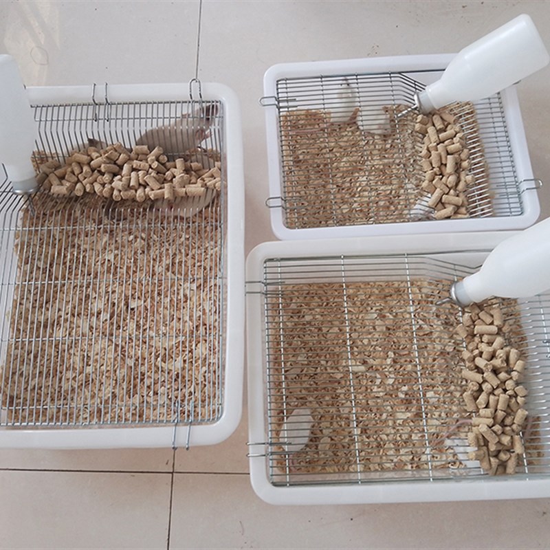 实验小鼠繁殖笼 铁丝材质鼠类笼具 小白鼠饲养专用盒图片