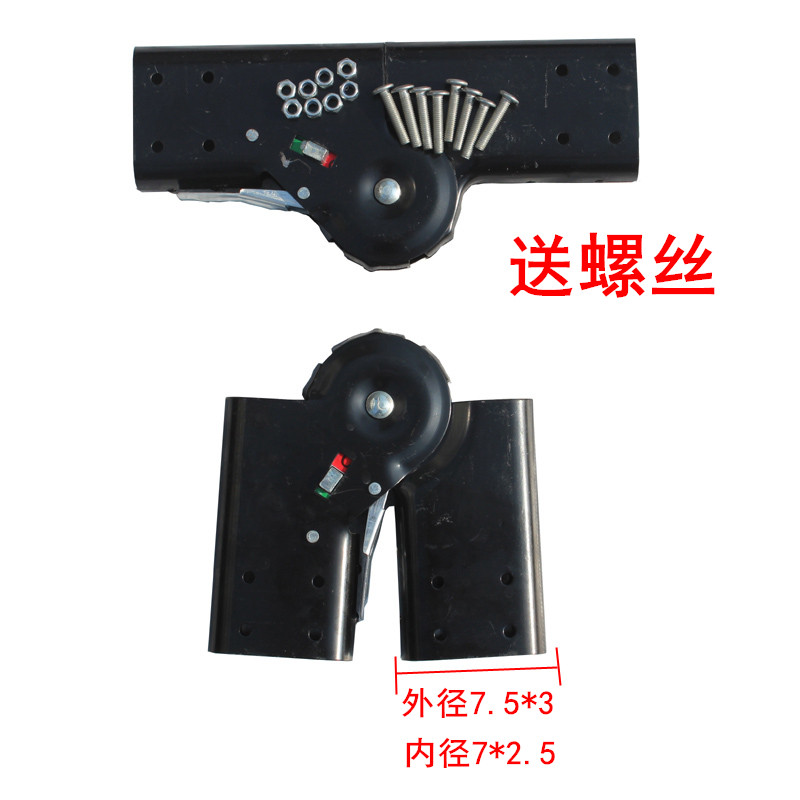 梯子关节头锁头配件两用梯折页折叠梯合页加厚关节弯头楼梯配件