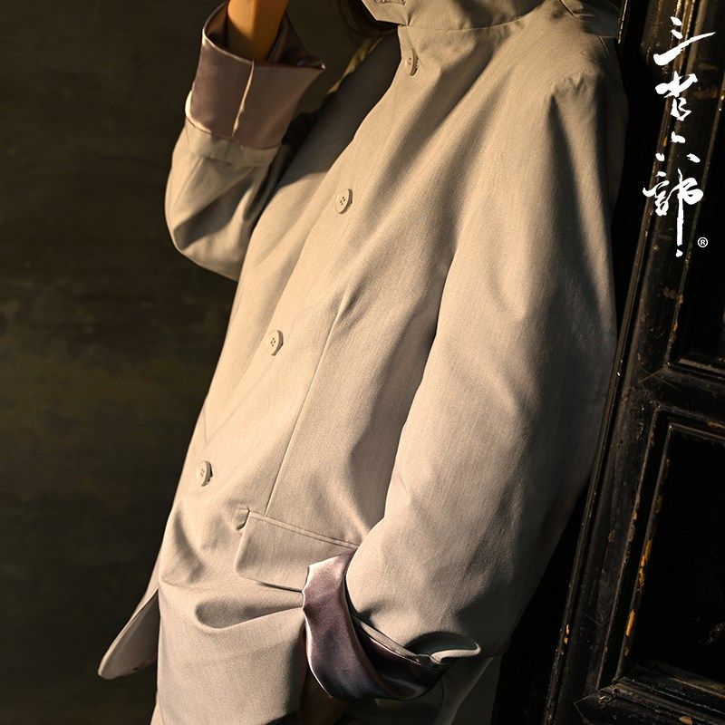 三省六部吏部【乌夜啼】春秋新中式立领极简男士中山装外套西装