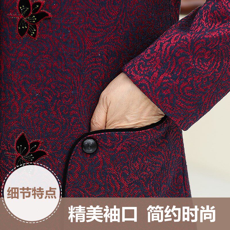 中老年人女套装60-70-80岁奶奶装春装外套妈妈装上衣老人春秋衣服