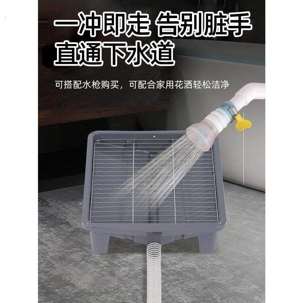 智能全自动狗厕所宠物狗厕所自动冲水清洗直通下水道小型犬泰迪尿