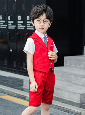 2026新款男儿童小西装套童装春夏小孩子朋友王子礼服钢琴服代发高