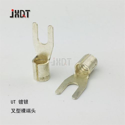 UT1-3 接线端子冷压端子叉型裸端头 铜线耳 铜鼻子1000只 紫铜