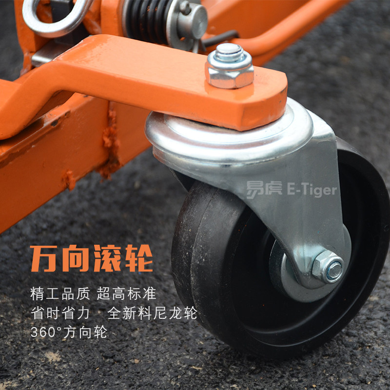 易虎手动牵引车机械移车器小区搬运车辆拖车工具小区万向轮挪车器