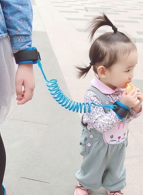 儿童防走失带牵引绳防丢绳宝宝防走失手环带娃溜娃神器放走丢背包