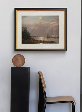 法式复古风装饰画小众艺术客厅玄关挂画两幅组合壁画中古摆件风景