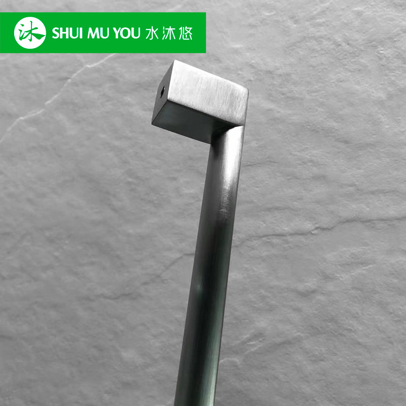 水沐悠高端不锈钢实心方形内半圆嵌入式洗碗机冰箱门拉篮拉手把手