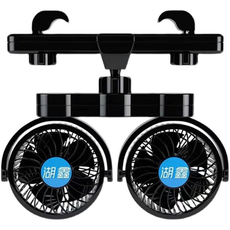 车载电风扇大货车24V12V面包车用双头夹子静音大风力车内电扇空调