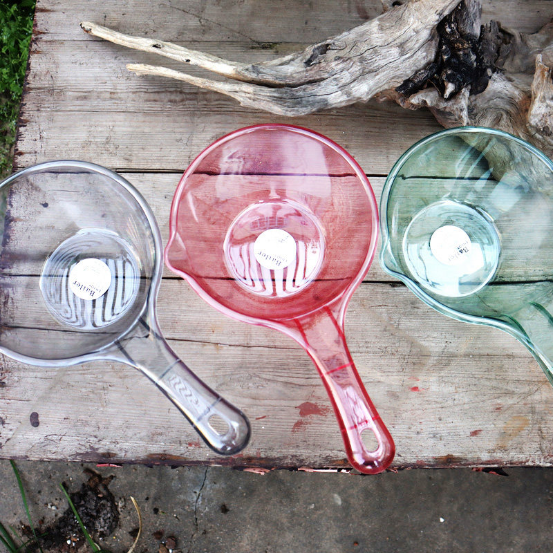 浇菜水瓢透明浇花水勺水舀子家用厨房塑料网红水瓢宝宝洗澡水瓢勺