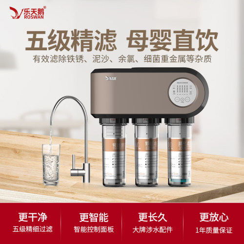 DIY乐天鹅净水器家用直饮自来水过滤器厨房净化器ro反渗透净水机