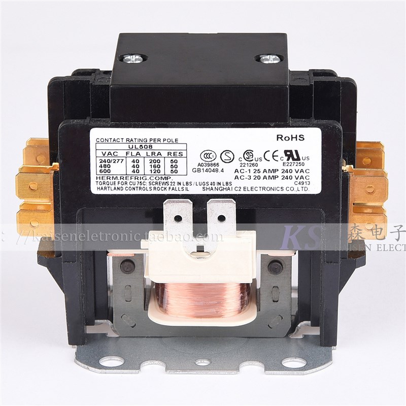 替代 CJX9B-25S XMCK-302 NCK5-32/2 空调双极交流接触器高品质