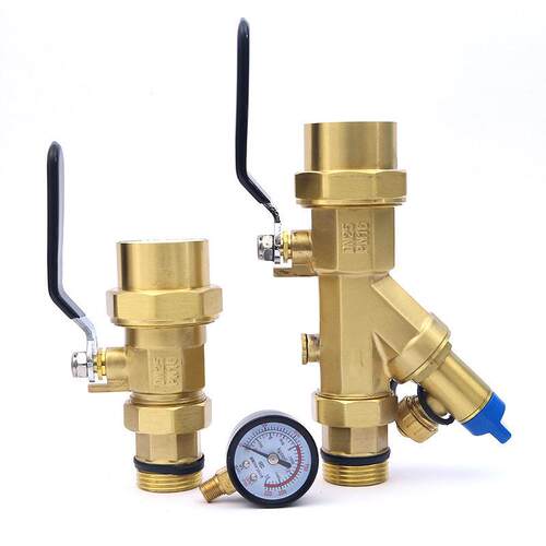 加工定制地暖分水器手动分水器全铜一体多回路地暖工程分集水器