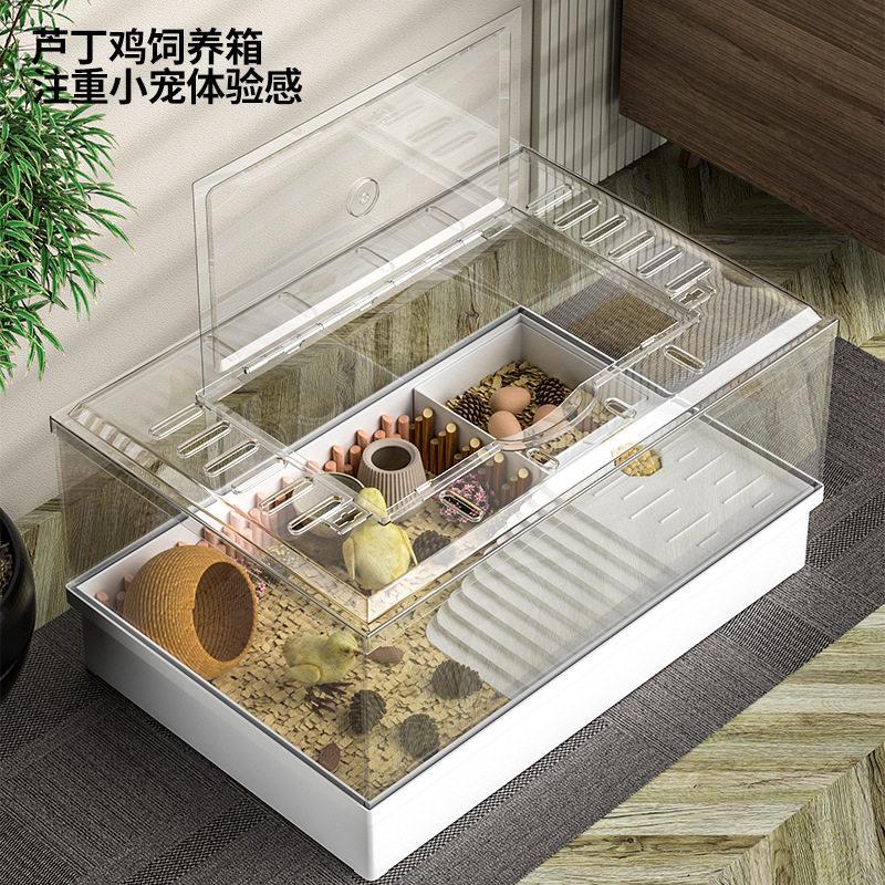 宠物鸡饲养笼鸡窝卢丁鸡养殖保温箱鸡房子笼子芦丁鸡别墅防溅