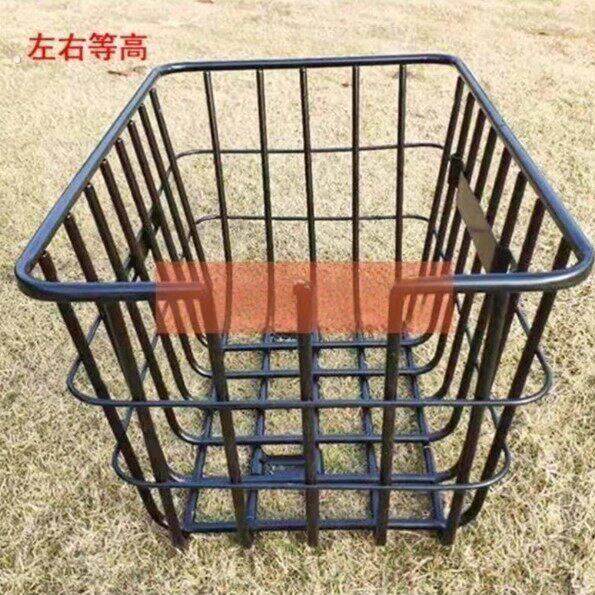 载重王车筐前置大号加粗电动车筐加厚无盖结实电动车拉货筐自行车