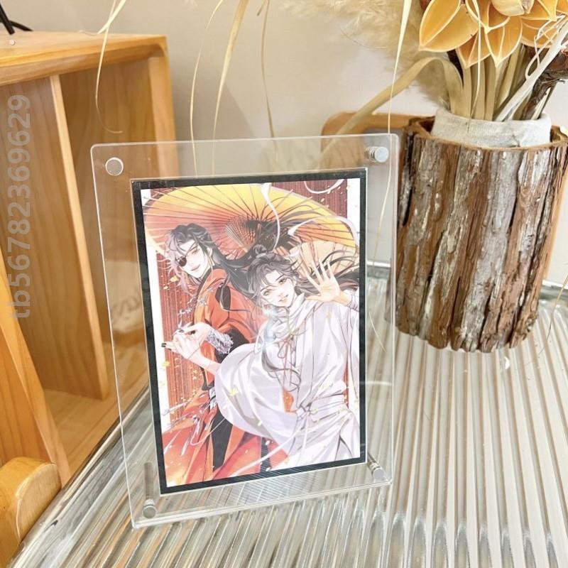 高透压克力色纸专用相框全透明多尺寸框架可定制谷美展示收纳筐架
