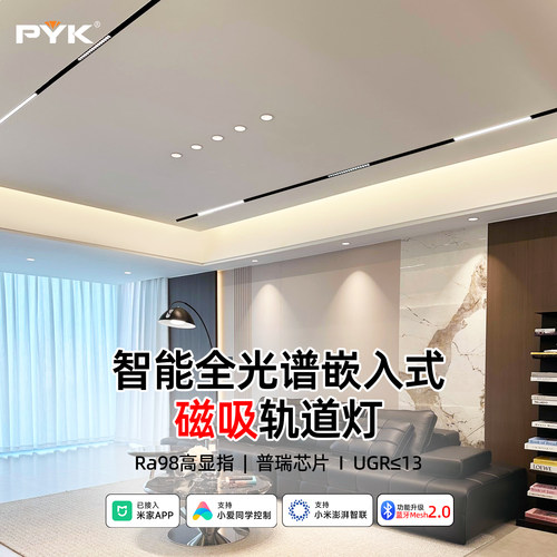 PYK4.0全光谱磁吸轨道灯调光