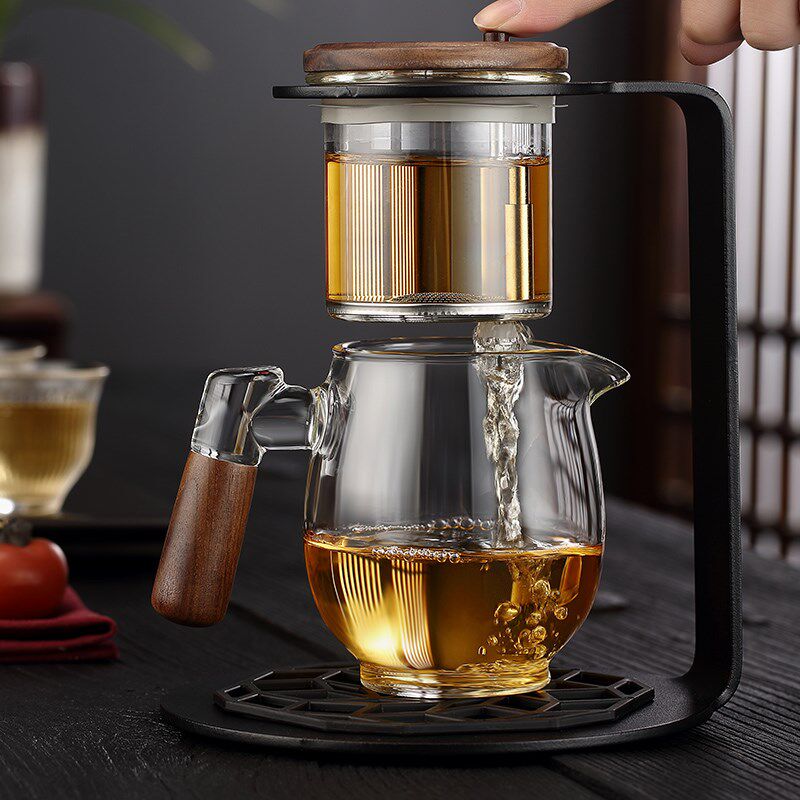 茶水分离杯飘逸杯泡茶杯一键过滤自动懒人茶具公道杯套装泡茶器
