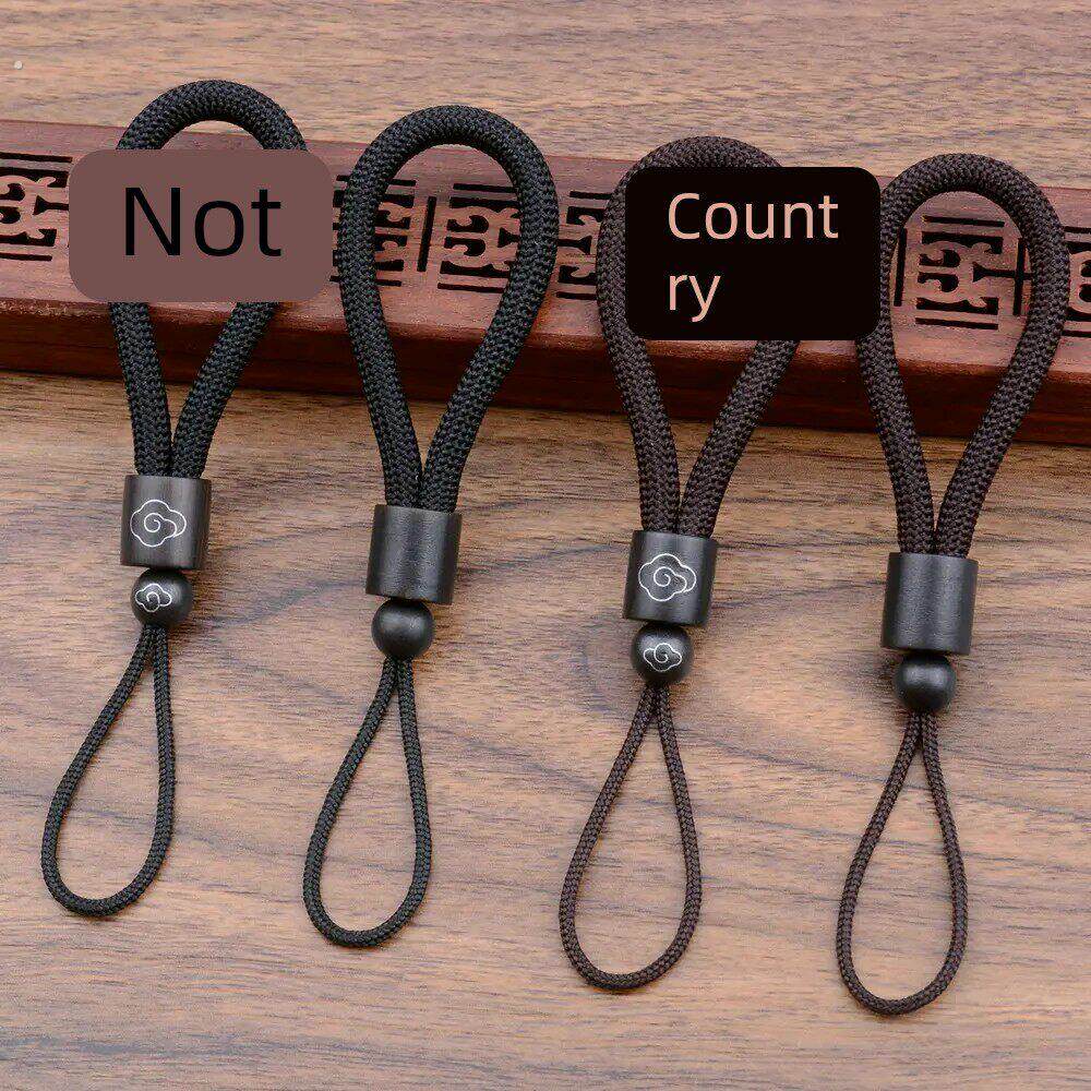 覆古黑檀木手工编织汽车钥匙扣绳子手腕绳短款钥匙炼挂绳男女