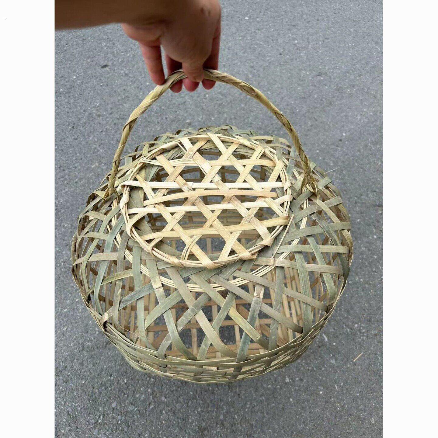 竹编手工制品鸡竹编手工制品鸡笼鹅笼鸭笼结婚行大礼家禽竹笼子