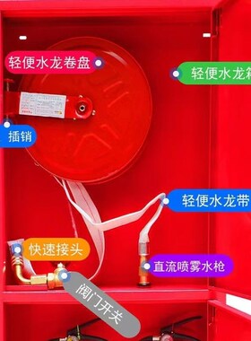 消防轻便水龙箱套装,水带盘,LQG16-30,P250,P380