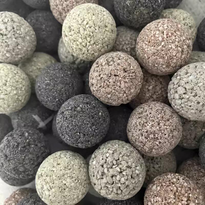 鱼缸过滤材料原矿球生化过滤净水培菌硝化细菌培养过滤球原矿颗粒